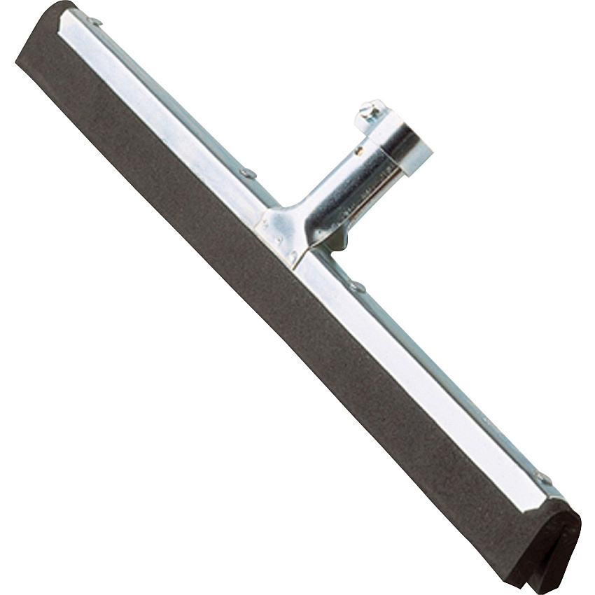Ettore Wipe 'n Dry Floor Squeegee 22" Rubber Blade - 1.3" Height x 22" Width x 4" Length - Durable, Rust Resistant, Long Lasting - Steel Gray - 1Each (1636)