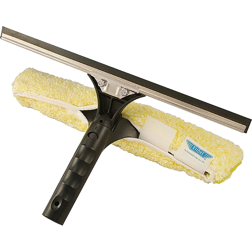 Ettore Stainless BackFlip Cleaning Tool 10" Blade - 3" Height x 11.8" Width x 8.8" Length - Light Weight, Grooved Handle, Fatigue Resistant - Stainless Steel - 1Each (71101)