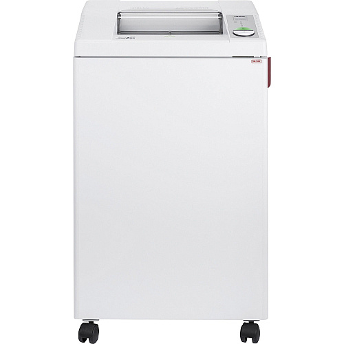 ideal. 31049111 Cross-cut Paper Shredder Continuous Shredder - Cross Cut - 25 Per Pass - for shredding Paper, Staples, Paper Clip, Credit Card, CD, DVD - 0.187" x 1.500" Shred Size - P-4 - 18 ft/min - 12" Throat - 32 gal Wastebin Capacity -  (IDEDSH0315H)