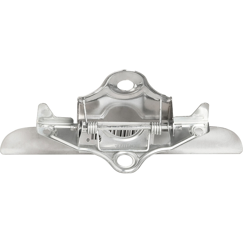 Business Source Clipboard Metal Clip 6" Width - for Paper Clip - Silver, Brown - Nickel Plated - 1 Each (BSN00897)