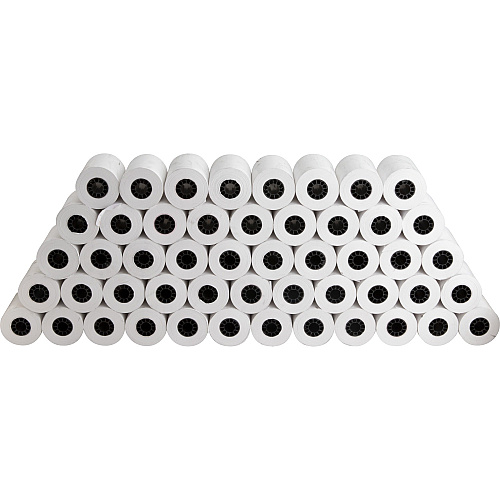 Business Source Thermal Paper Rolls 2 1/4" x 80 ft - Smooth - White - 50 / Carton (BSN01018)