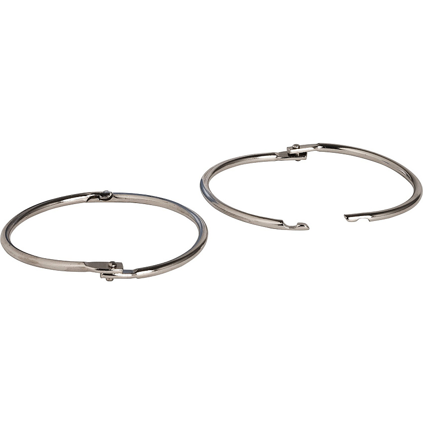 Business Source Standard Book Rings 3" Diameter - Silver - Nickel Plated - 10 / Box (BSN01441)