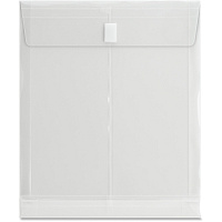 Business Source Letter File Pocket 8 1/2" x 11" - 1" Expansion - Clear - 1 Each (BSN02013)