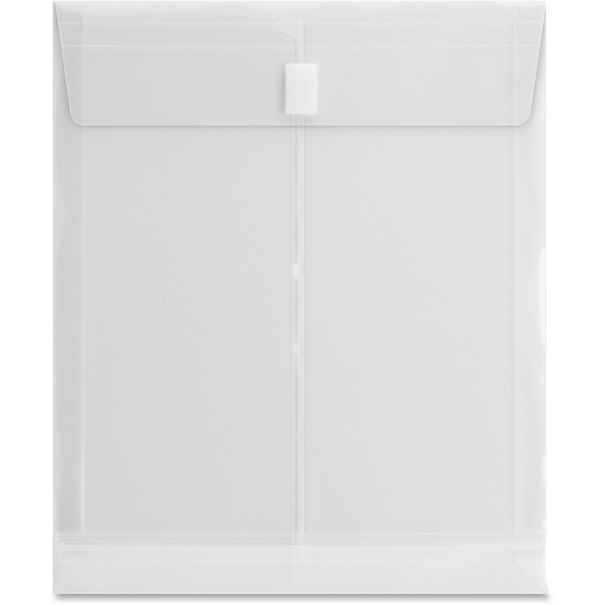 Business Source Letter File Pocket 8 1/2" x 11" - 1" Expansion - Clear - 1 Each (BSN02013)