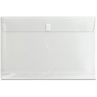 Business Source Legal File Pocket 8 1/2" x 14" - 1" Expansion - Clear - 1 Each (BSN02019)
