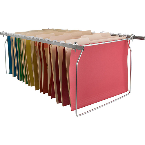 Business Source Premium File Folder Frames Letter - Metal - Stainless Steel - 6 / Box (BSN26)