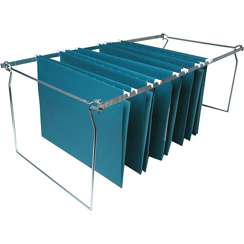 Business Source Premium File Folder Frames Legal - Metal - Stainless Steel - 6 / Box (BSN36)