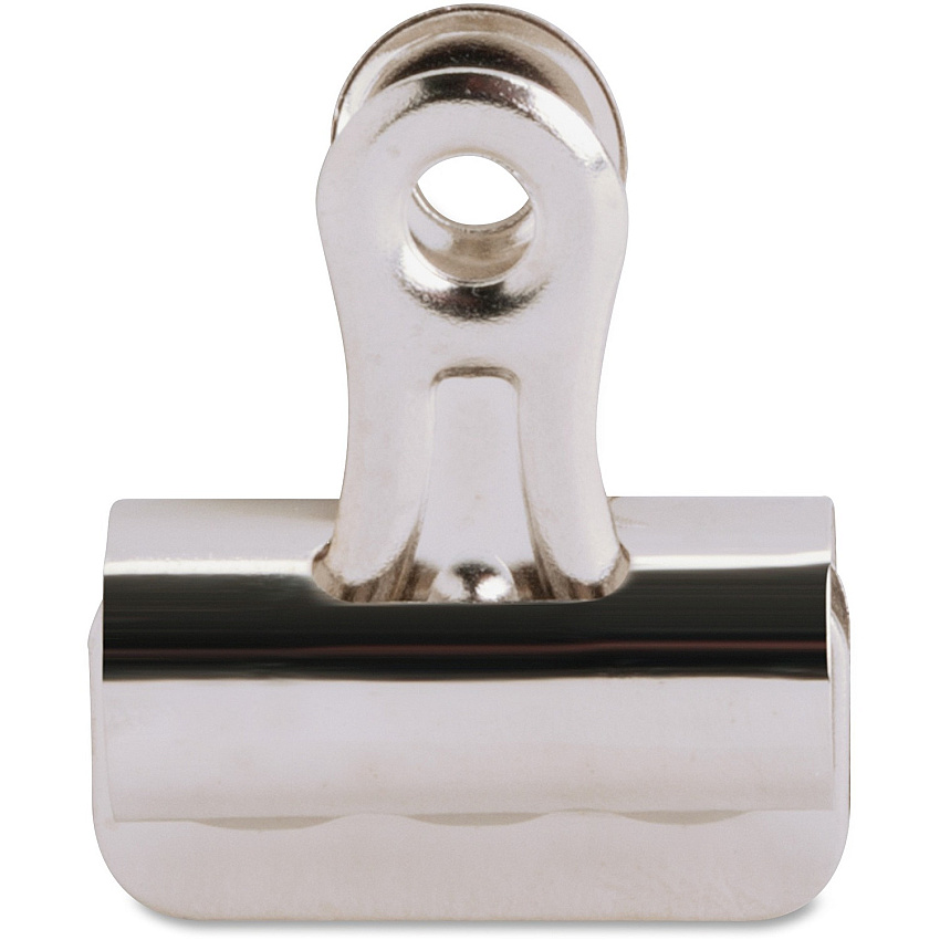 Business Source Bulldog Grip Clips No. 1 - 1.3" Width - for Paper - Heavy Duty - Silver - 36 / Box (BSN58500)