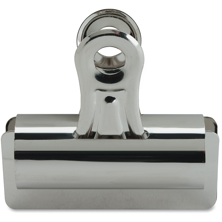 Business Source Bulldog Grip Clips No. 4 - 3" Width - for Paper - Heavy Duty - Silver - 12 / Box (BSN58503)