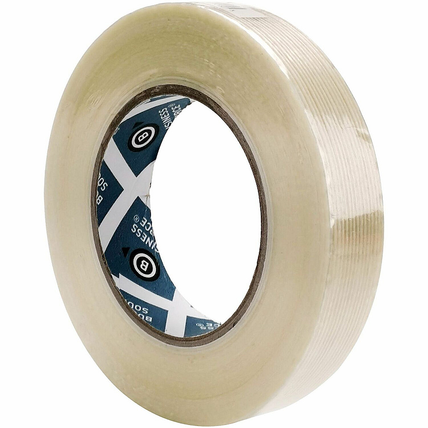 Business Source Filament Tape 60 yd Length x 1" Width - 3" Core - White - Fiberglass Filament - For Reinforcing - 1 Roll (BSN64005)