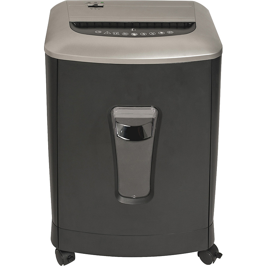 Business Source Light Duty Cross-cut Shredder Non-continuous Shredder - Cross Cut - 12 Per Pass - for shredding Paper, Credit Card, Staples, Paper Clip - P-3 - 8.66" Throat - 3 Minute Run Time - 30 Minute Cool Down Time - 4.23 gal Wastebin Capa (BSN70000)