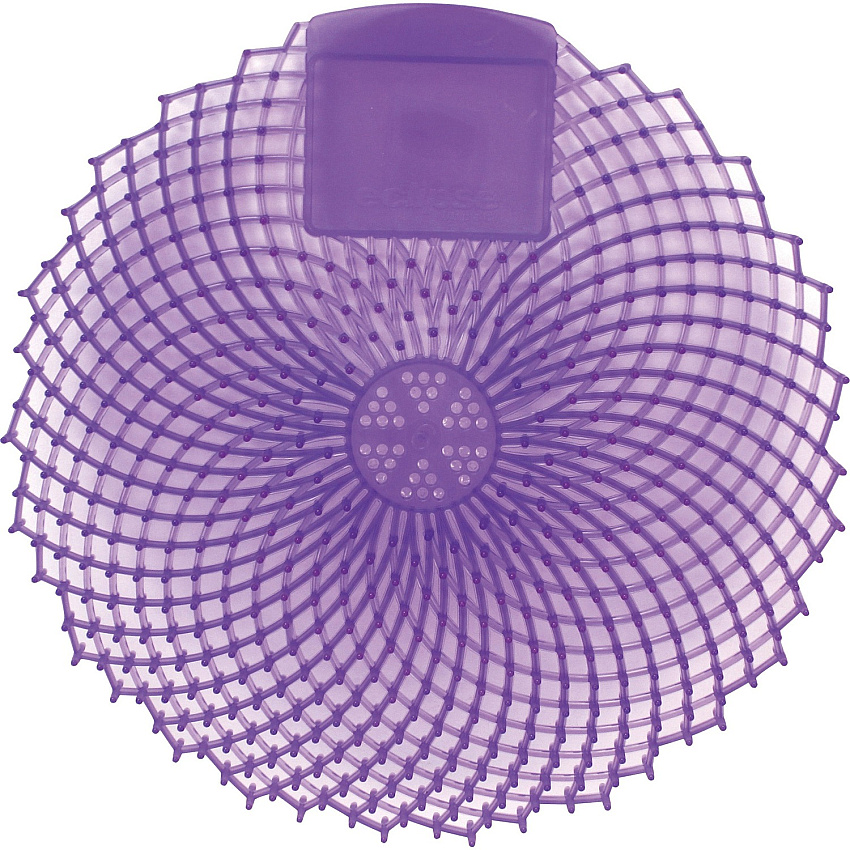 Genuine Joe Eclipse Anti-Splash Deodorizing Urinal Screen Anti-splash - 1 Dozen - Purple (GJO85156)