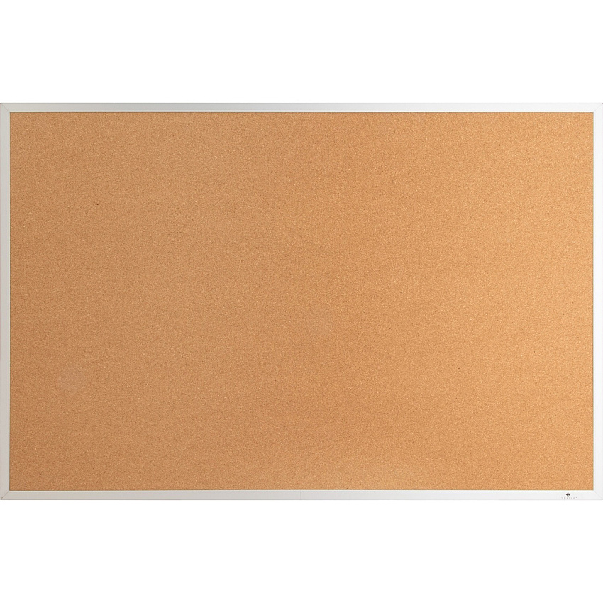 Lorell Bulletin Board 48" Board Height x 72" Board Width - Cork Surface - Long Lasting, Warp Resistant - Silver Aluminum Frame - 1 Each (LLR19070)