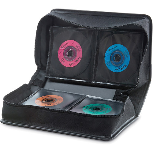 Verbatim CD/DVD Storage Wallet 128 ct. Black (70106)
