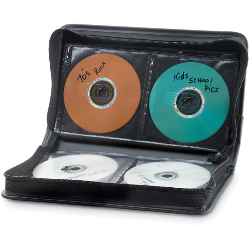 Verbatim CD/DVD Storage Wallet 64 ct. Black (70105)