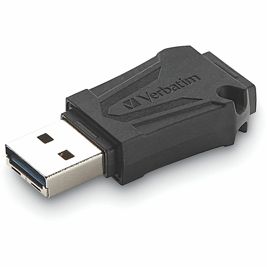 Verbatim 64GB ToughMAX USB Flash Drive 64 GB - USB 2.0 - Black - Lifetime Warranty - 1 Each (70058)