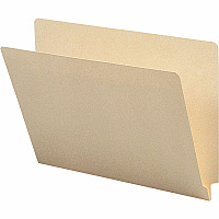 Business Source Straight Tab Cut Letter Recycled End Tab File Folder 8 1/2