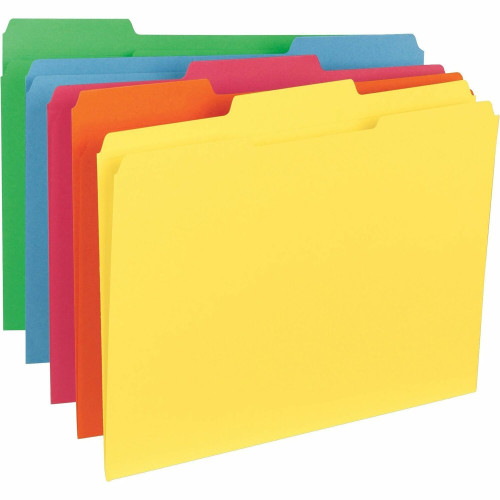 Business Source 1/3-Cut Tab Colored File Folders (21274)