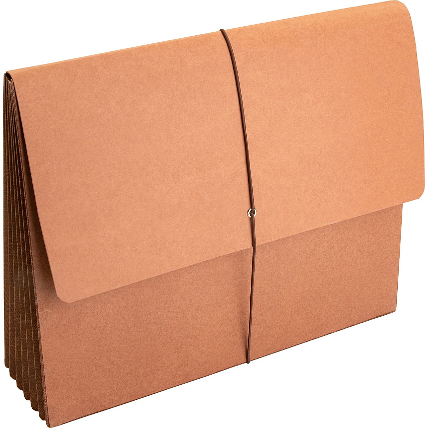 Business Source Letter Recycled File Wallet 8 1/2" x 11" - 5 1/4" Expansion - Brown - 30% Recycled - 1 Each (BSN26575)