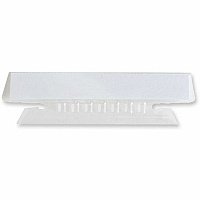Business Source Plastic Clear Tabs 25 Tab(s) - 3.50