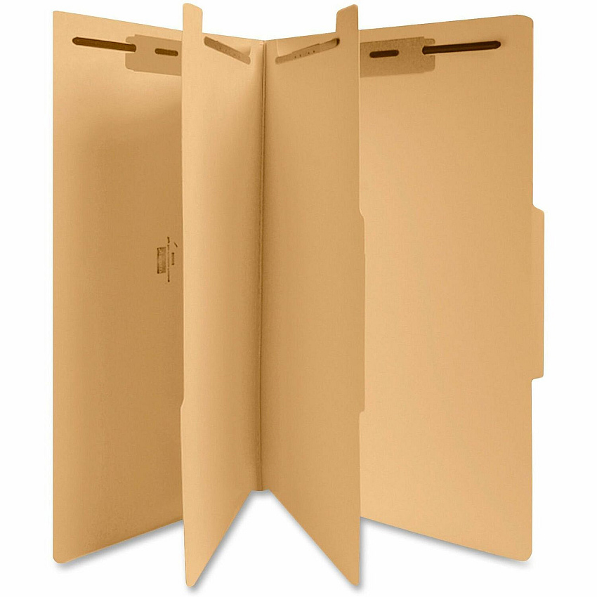 Business Source Legal Recycled Classification Folder 8 1/2" x 14" - 2" Expansion - 1" Fastener Capacity, 2" Fastener Capacity - 2 Divider(s) - 18 pt. - 10% Recycled - 25 / Box (BSN95008)