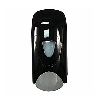 Lotion Soap Dispenser With Refillable Bottle, 1000ml Capacity, Push Bar Design, Durable Abs Plastic, Black & Gray, Case Of 12 (9391)