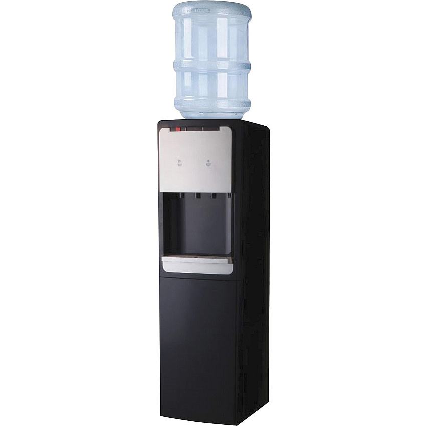 Genuine Joe 110-volt Water Cooler 1.32 gal - 38" x 13.4" x 12.3" - Black, Silver (GJO22554)