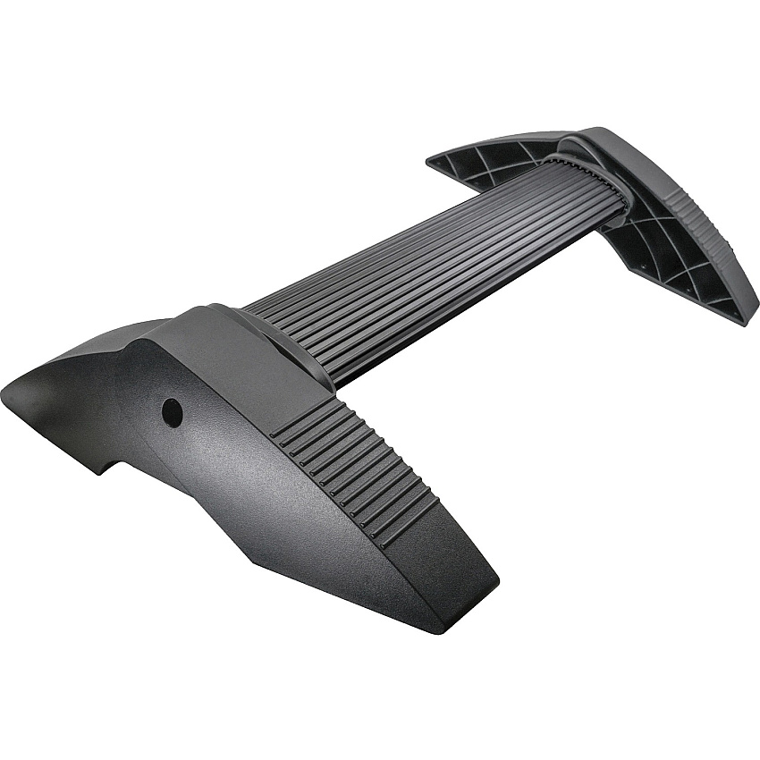 Kantek Tilting Bar Footrest Black - Metal, Rubber - 1 Each (FR870)