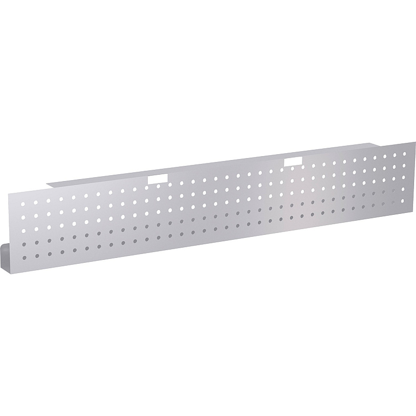 Lorell 60" Training Table Modesty Panel 54" Width x 3" Depth x 10" Height - Steel - Metallic Silver - 1 Each (LLR61632)