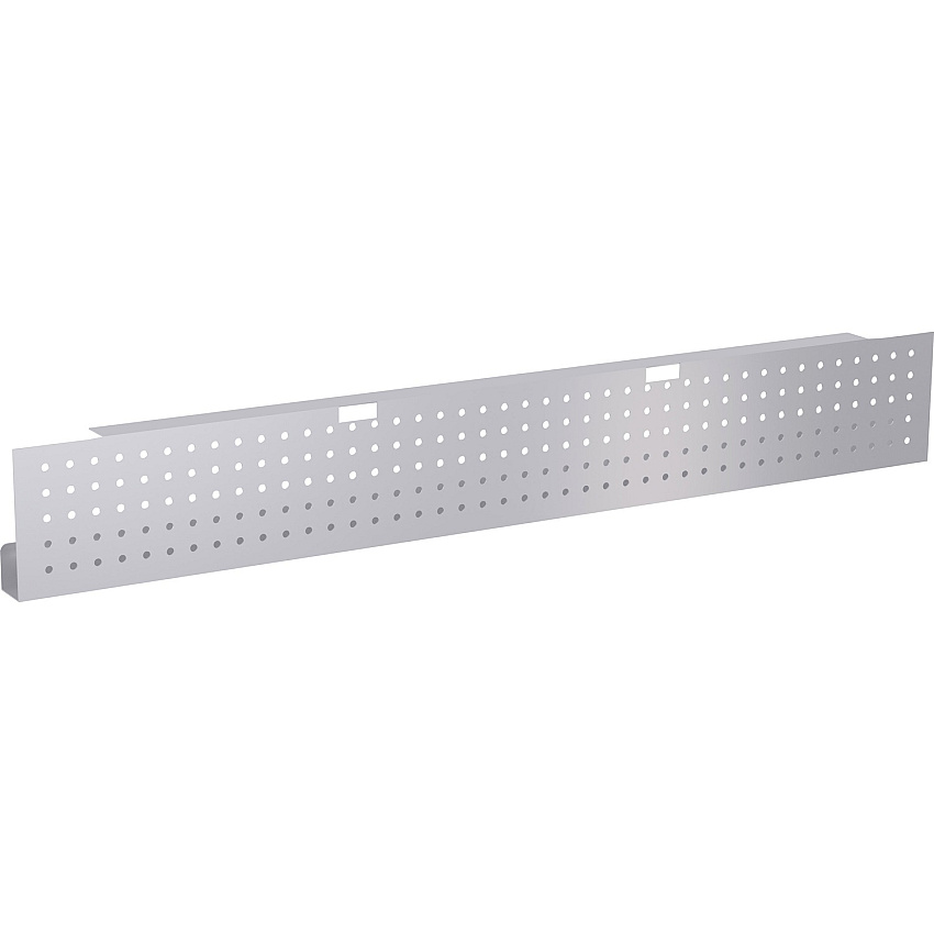 Lorell 72" Training Table Modesty Panel 66" Width x 3" Depth x 10" Height - Steel - Metallic Silver - 1 Each (LLR61633)