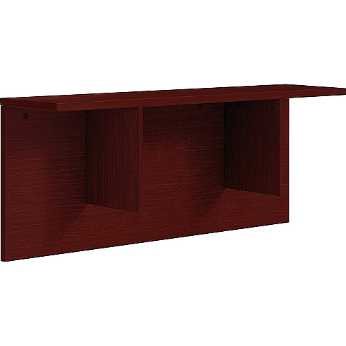 Lorell Prominence 2.0 Mahogany Laminate Reception Countertop 12" Height x 47.3" Width x 11.9" Depth, 1" Thickness Table Top - Band Edge - Material: Particleboard, Thermofused Laminate (TFL) - Finish: Mahogany, Thermofused Laminate (TFL) - D (LLRPMC4814MY)