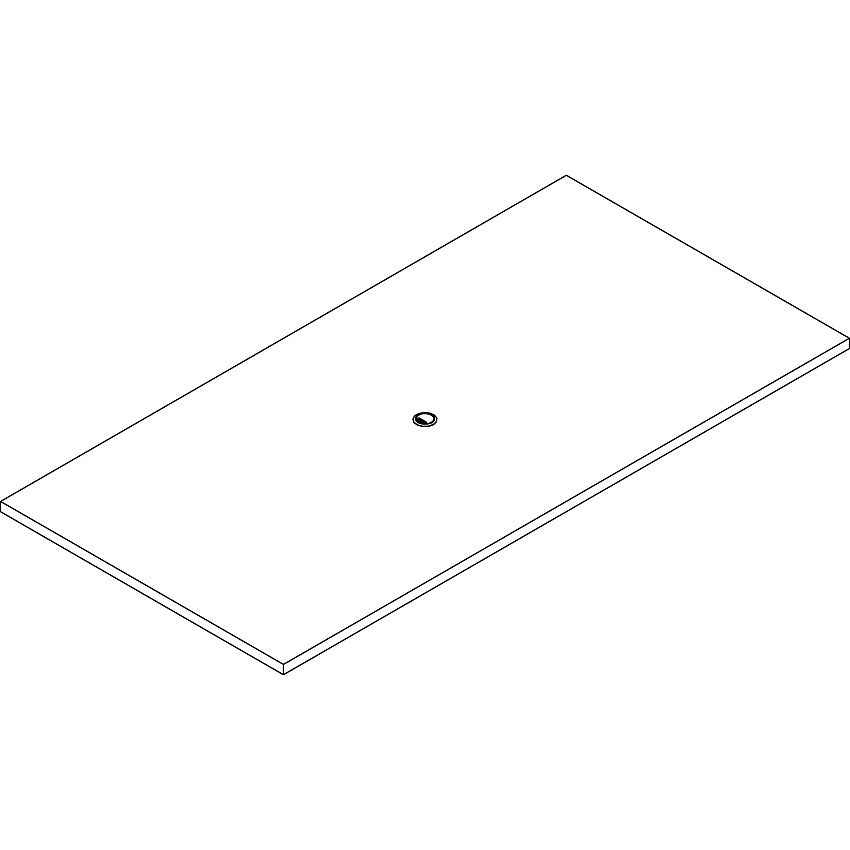 Lorell Prominence 2.0 Rectangular Conference Tabletop Espresso Rectangle, Laminated Top - 96" Table Top Width x 48" Table Top Depth x 1.50" Table Top Thickness - Assembly Required - Particleboard Top Material - 1 Each (LLRPRC4896ES)