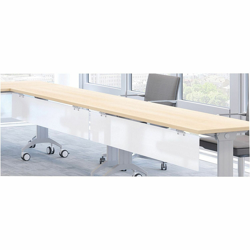 SpecialT Special-T 47" Tabletop Acrylite Modesty Panel 47" Length x 10" Height - Acrylic - Frosted White - 1 Each (SPAP1048)