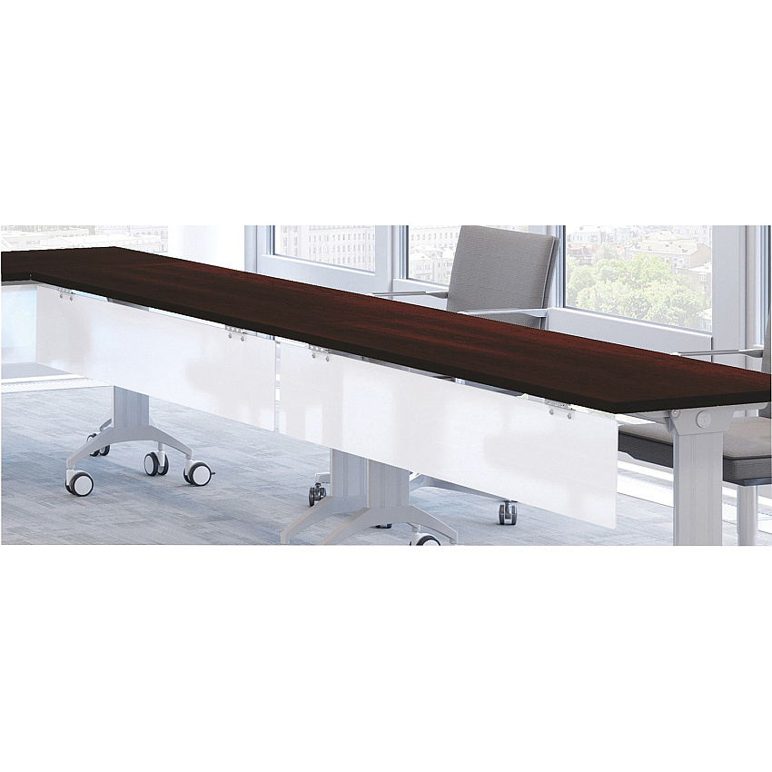 SpecialT Special-T 59" Tabletop Acrylite Modesty Panel 59" Length x 10" Height - Acrylic - Frosted White - 1 Each (SPAP1060)