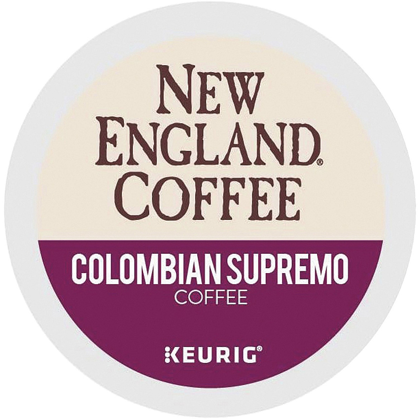 New England Coffee&reg; K-Cup Colombian Supremo Coffee Medium - K-Cup - Colombian Supremo - 24 / Box (0037)