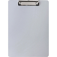 Business Source Plastic Clipboard 8 1/2" x 11" Sheet Size - Plastic - Silver - 1 Each (BSN49265)