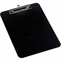 Business Source Shatterproof Clipboard 8 1/2" x 11" Sheet Size - Plastic - Black - 1 Each (BSN49269)
