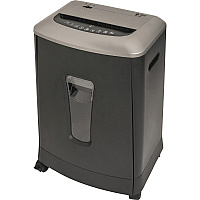 Business Source 6-gallon Bin Cross-cut Shredder Non-continuous Shredder - Cross Cut - 16 Per Pass - for shredding Paper, Staples, CD, DVD, Credit Card - P-3 - 8.88" Throat - 10 Minute Run Time - 30 Minute Cool Down Time - 6 gal Wastebin Capacit (BSN70120)