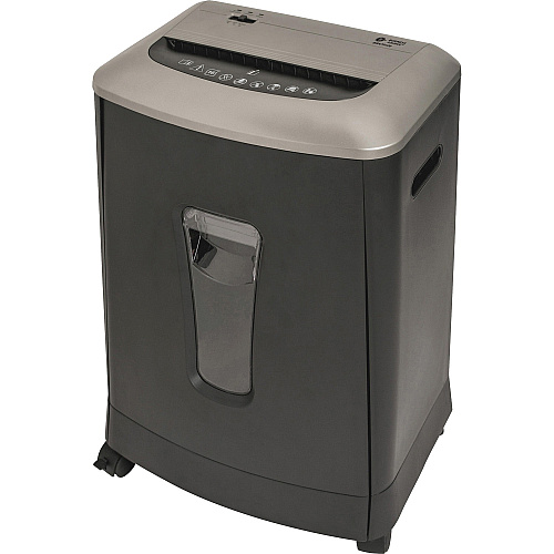 Business Source 6-gallon Bin Cross-cut Shredder Non-continuous Shredder - Cross Cut - 16 Per Pass - for shredding Paper, Staples, CD, DVD, Credit Card - P-3 - 8.88" Throat - 10 Minute Run Time - 30 Minute Cool Down Time - 6 gal Wastebin Capacit (BSN70120)