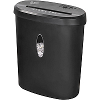 Business Source 4.6-gallon Bin Cross-cut Shredder Non-continuous Shredder - Cross Cut - 12 Per Pass - for shredding Paper, Staples, Credit Card - P-3 - 8.66" Throat - 2 Minute Run Time - 30 Minute Cool Down Time - 4.60 gal Wastebin Capacity - B (BSN70121)