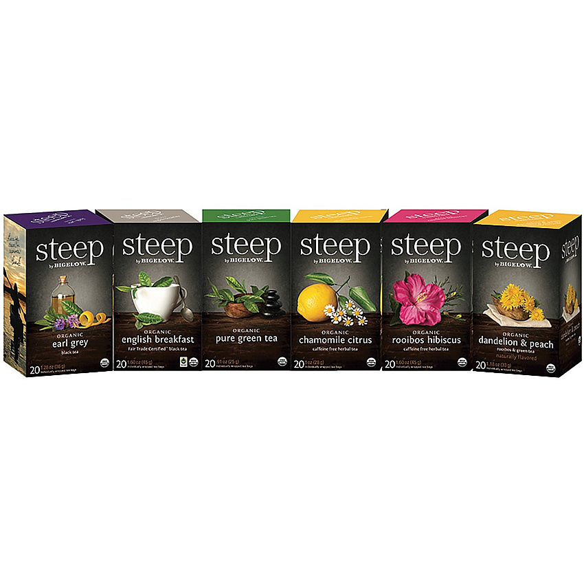 Bigelow Organic Assorted Flavor Bag 120 Teabag - 20/Box - 20 / Carton (27777)