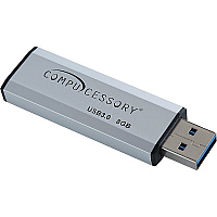 Compucessory 8GB USB 3.0 Flash Drive 8 GB - USB 3.0 - Silver - 1 Year Warranty - 1 Each (26468)