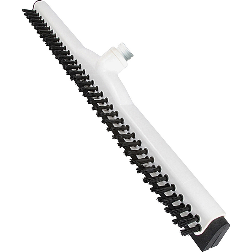 Ettore Wipe 'n Dry 18" Floor Squeegee Rubber Blade - 2.5" Height x 18" Width x 3.5" Length - Durable, Built-in Splash Guard - White - 1Each (48318)