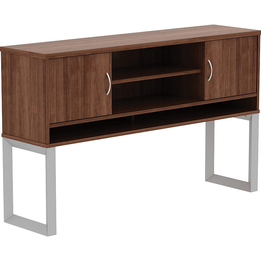 Lorell Relevance Series Freestanding Hutch 36" Height x 59" Width x 15" Depth - 3 Shelve(s) - Finish: Walnut Laminate (LLR16240)