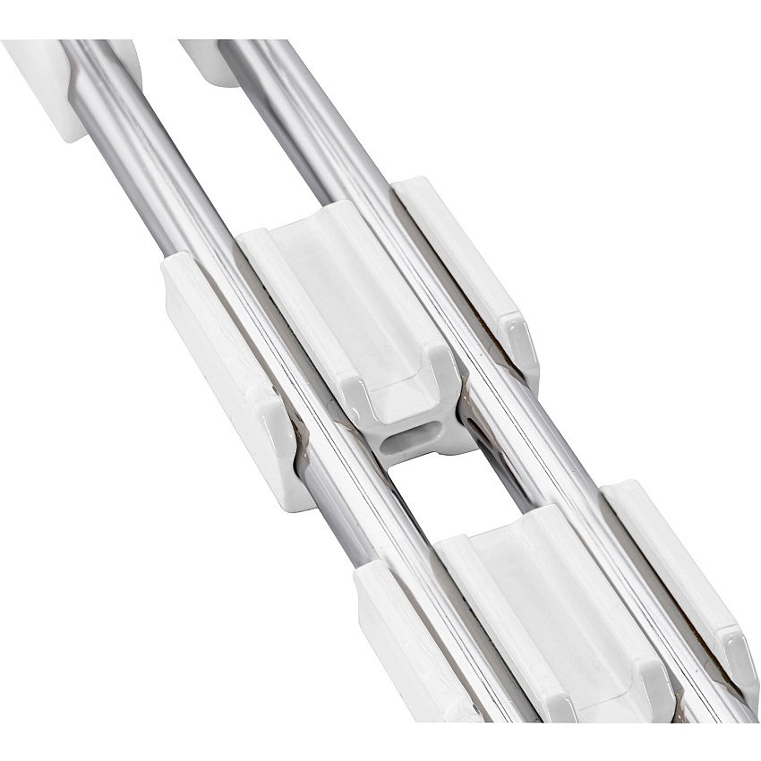 Lorell Stacking Chair Ganging Clips White - Plastic - 16 / Pack (LLR42955)