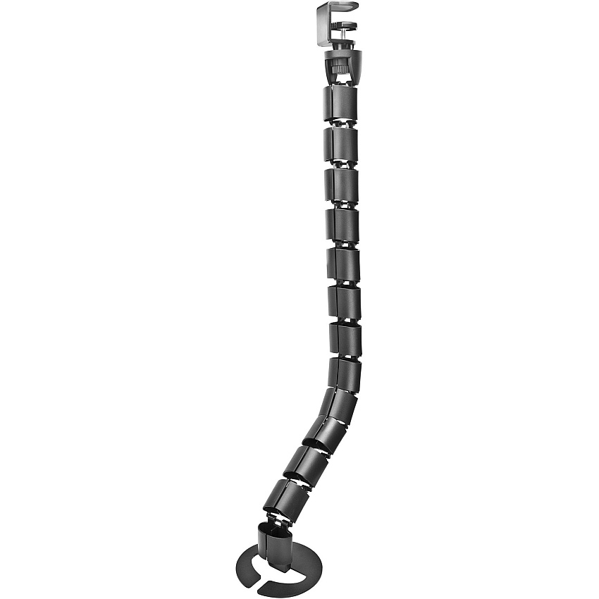 Lorell 35-1/2" Long Universal Cable Control Spine Cable Guide - Black - 35.50" Length - 1 Each (LLR49260)