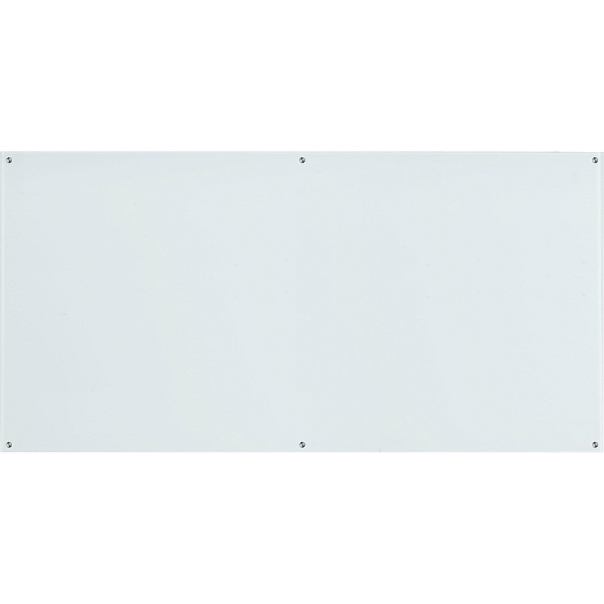 Lorell Premium Glass Dry-Erase Board 96" (8 ft) Width x 48" (4 ft) Height - White Glass Surface - Rectangle - 1 Each (LLR55665)