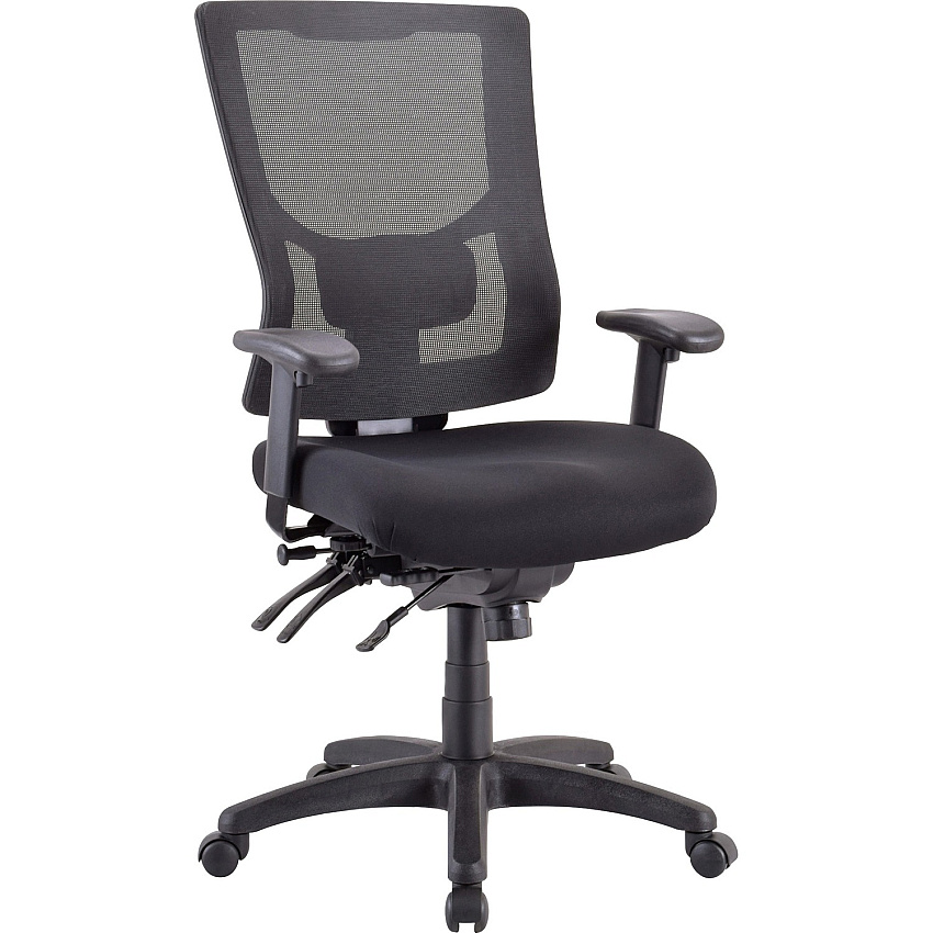 Lorell Conjure High-Back Executive Mesh Chair, Black (LLR62000)