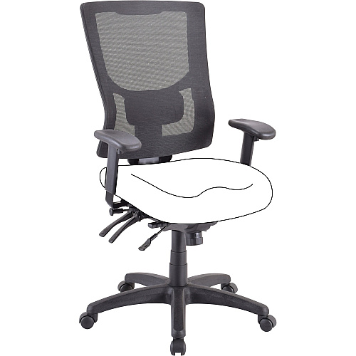 Lorell Conjure Executive Mesh High-back Chair Frame Black - 1 Each (LLR62002)