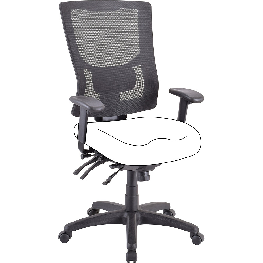 Lorell Conjure Executive Mesh High-back Chair Frame Black - 1 Each (LLR62002)